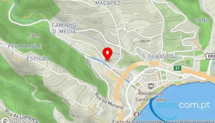 Agu Madeira -  Mapa - Santa Cruz