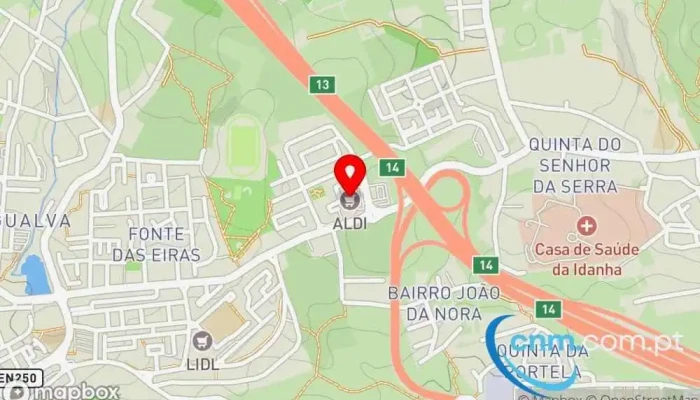 Aldi Agualva -  Mapa - Agualva-cacém