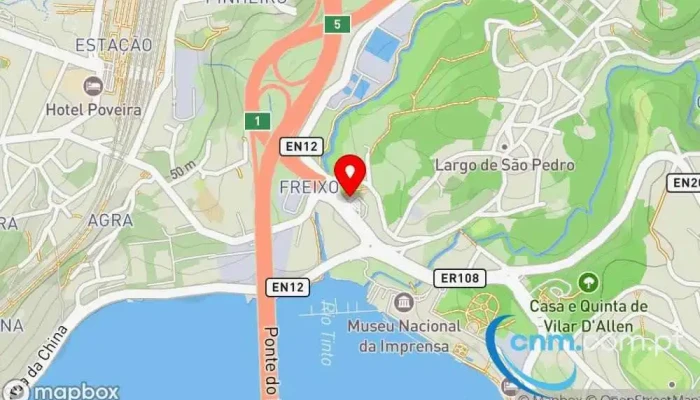 mapa de Amazon Hub Locker - amélia Serviço de frete e correio em Porto