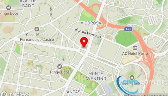 mapa de Amazon Locker - Daniel Correios em Porto