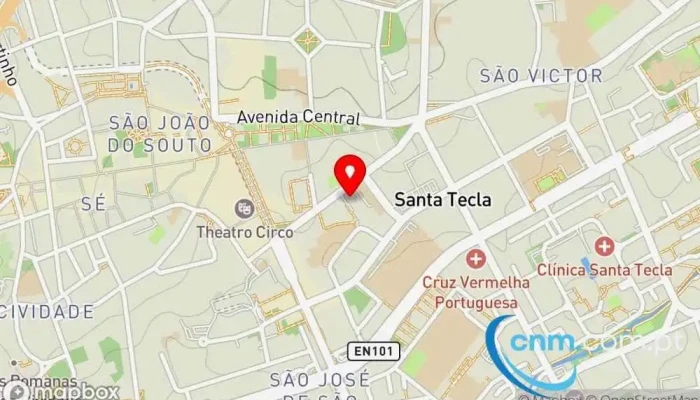 Banco Ctt Avenida -    Braga Mapa - Braga