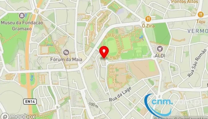 mapa de Banco CTT Maia Banco, Caixa eletrônico, Banco de investimentos, Banco de poupança em Maia