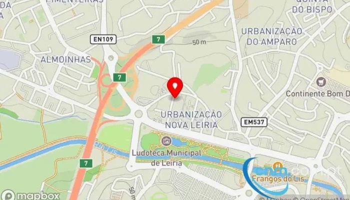 mapa de Banco CTT Marrazes - Leiria Banco, Caixa eletrônico, Banco de investimentos, Banco de poupança em Leiria