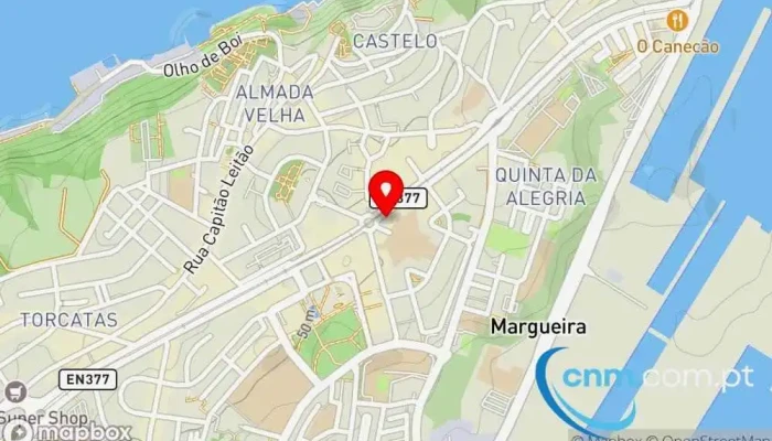 mapa de Banco CTT Praça - Almada Banco, Caixa eletrônico, Banco de investimentos, Banco de poupança em Almada