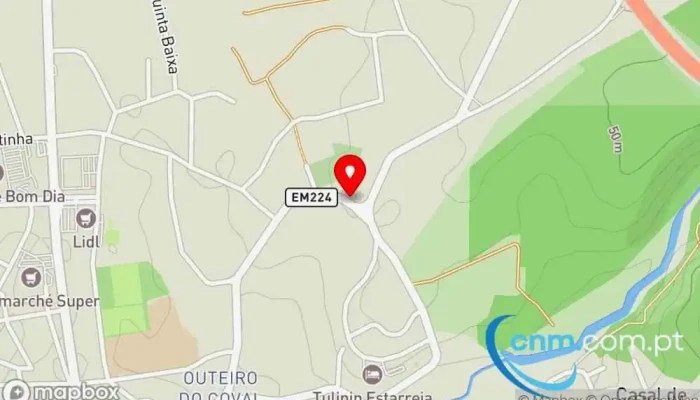 mapa de Beduído  em Estarreja