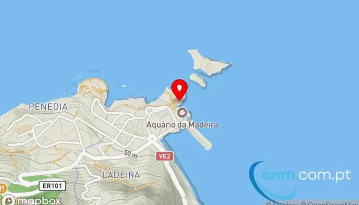 Cachalote -  Mapa - Porto Moniz
