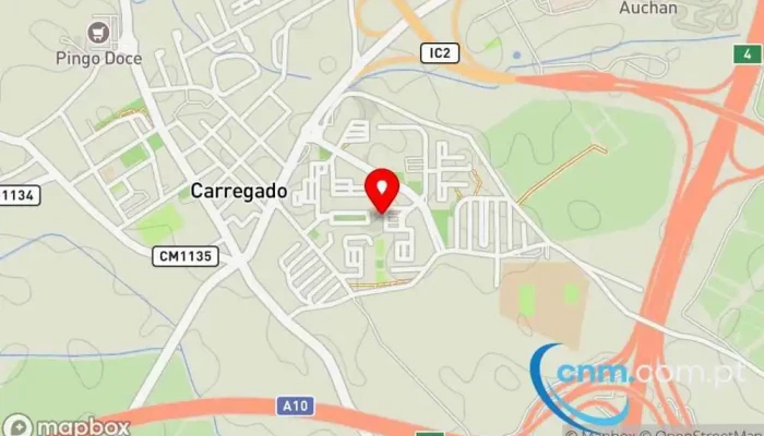 mapa de Cacifo Locky Armários inteligentes para encomendas em Carregado
