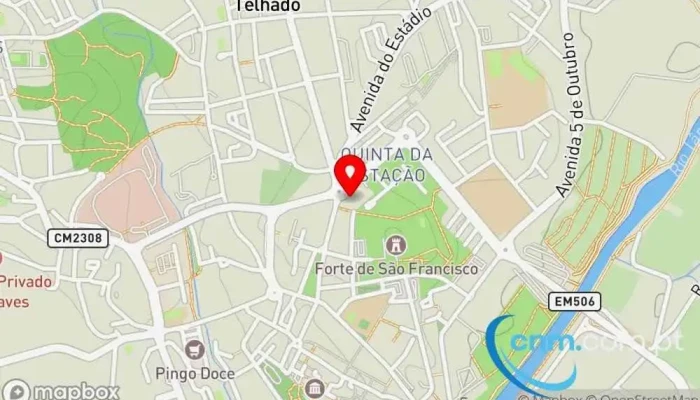 mapa de Cacifo Locky Armários inteligentes para encomendas em Chaves