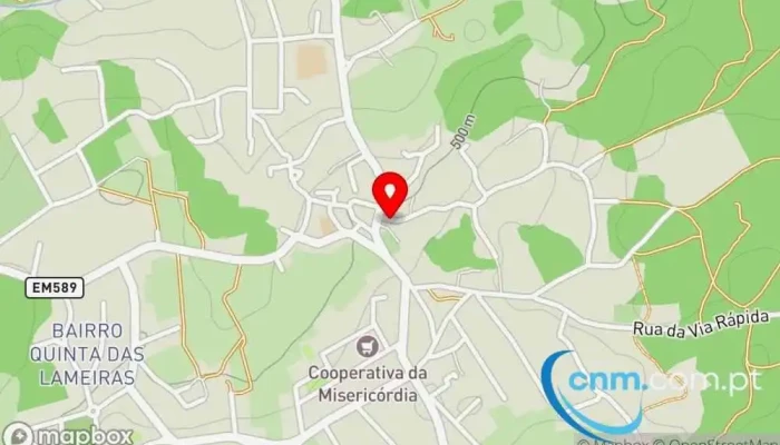 mapa de Cacifo Locky Armários inteligentes para encomendas em Rio de Loba