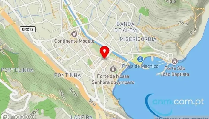 mapa de caixa de correio Correios em Machico