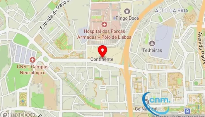 Centro Comercial Continente Telheiras -  Mapa - Lisboa