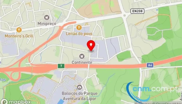 mapa de Centro de Distribuição dos Correios de Ermesinde Correios em Ermesinde