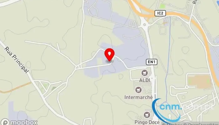 mapa de Centro de Distribuição Postal 2580 Alenquer Fornecedor de máquinas para correspondência em Carregado