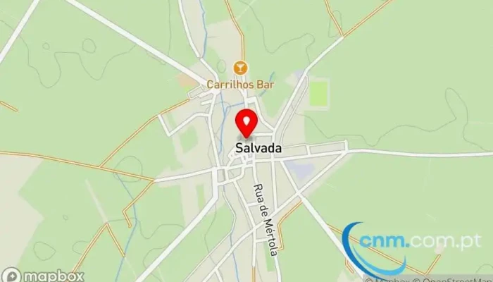 mapa de Centro De Saúde De Salvada Centro médico público em Beja
