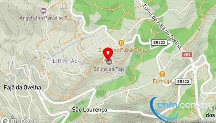 Colina Da Faja Mapa - Estreito Da Calheta