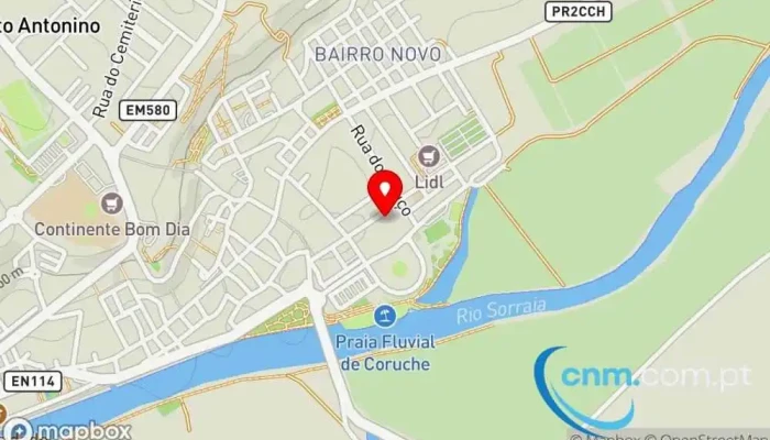 mapa de Corpo De Dadores Benévolos De Sangue De Coruche Associação / organização em Coruche