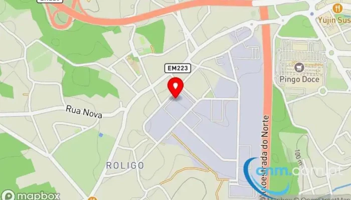 mapa de Correio da Feira Editora de jornais, Escritório da empresa em Santa Maria da Feira