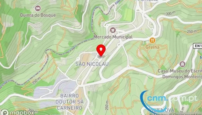 mapa de Correios  em Mesão Frio