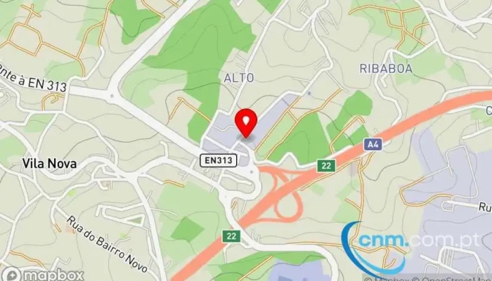 mapa de Correios Correios em Vila Real