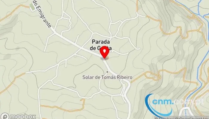 mapa de Correios Correios em Parada de Gonta