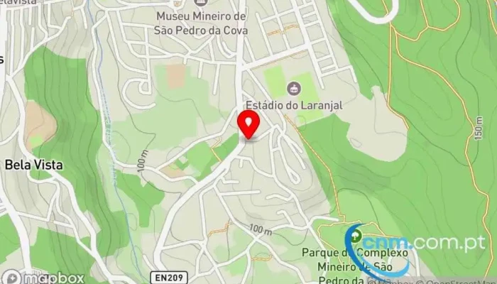 mapa de Correios Correios em São Pedro da Cova