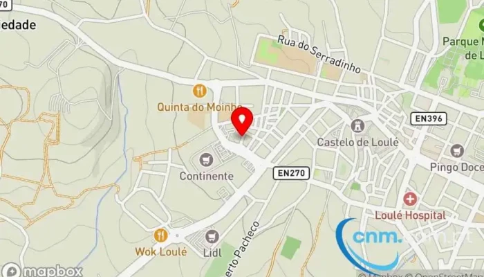 mapa de Correios Correios em Loulé