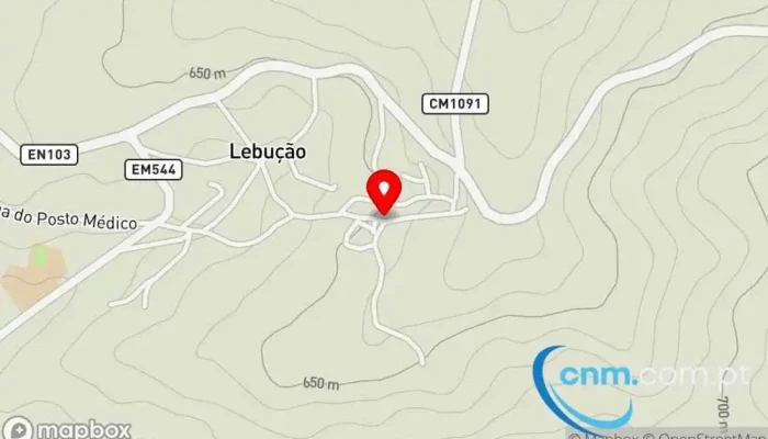 Correios -  Mapa - Lebução