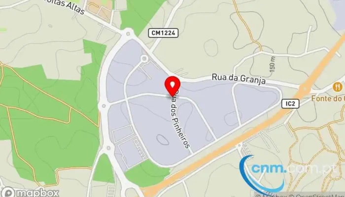 mapa de CTT - Centro de Distribuição de Leiria Correios em Marrazes