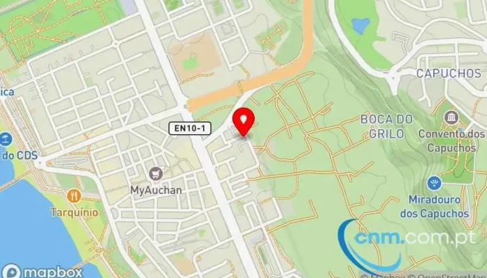 mapa de CTT - Centro de Distribuição Postal da Costa da Caparica Correio em Costa da Caparica