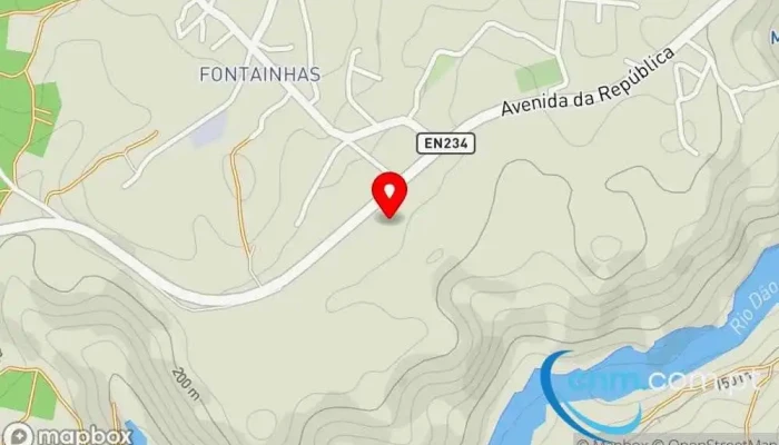 mapa de CTT - Centro de Distribuição Santa Comba Dão Correios em Santa Comba Dão