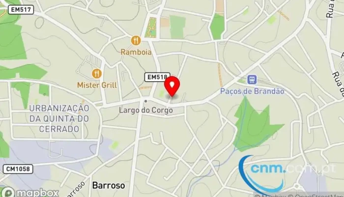 mapa de CTT - Paços De Brandão Correio em R. Entre Avenidas 34-238