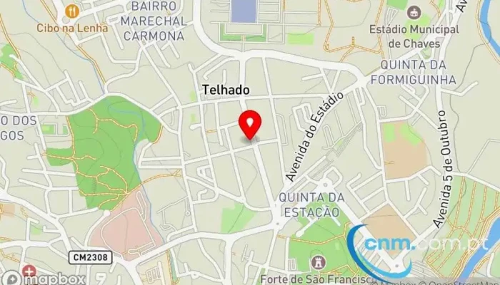 mapa de CTT Avenida (Chaves) Correios em Chaves