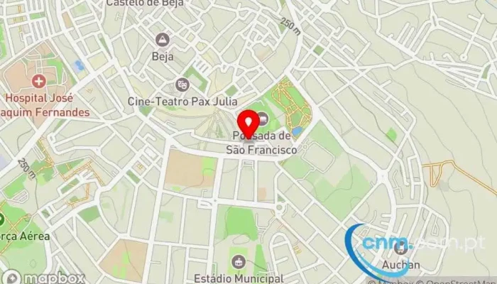 mapa de CTT Beja Correios em Beja