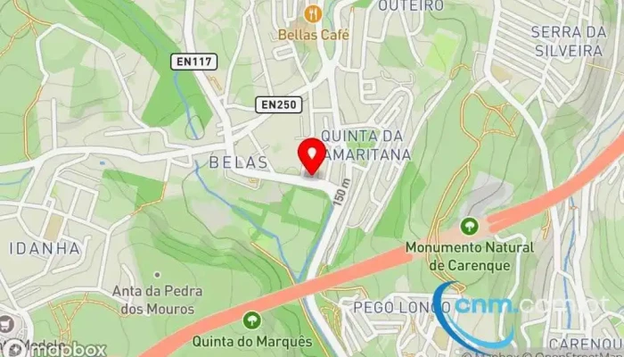 mapa de CTT Belas Correios em Belas