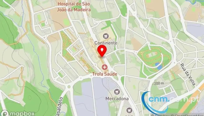 mapa de CTT Centro Comercial 8ª Avenida Correios em São João da Madeira