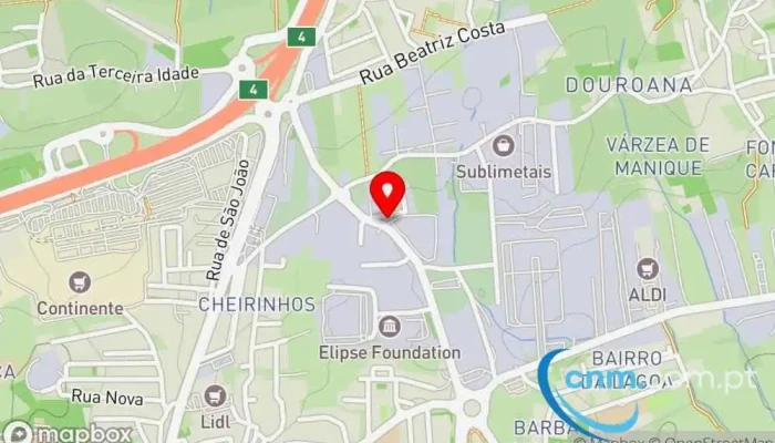 mapa de CTT Centro de Distribuçao Correio em Alcabideche