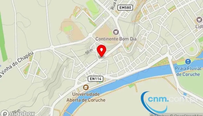 mapa de Ctt centro de distribuição 2100 Correio em Coruche