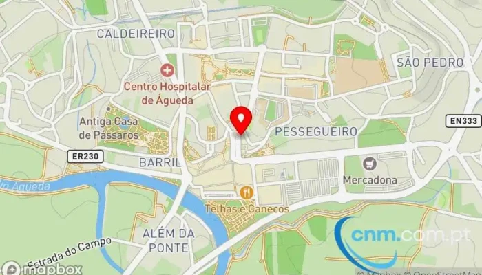mapa de CTT Correios e Banco CTT Correios em Águeda