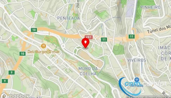 mapa de CTT da Penteada Correios em Funchal