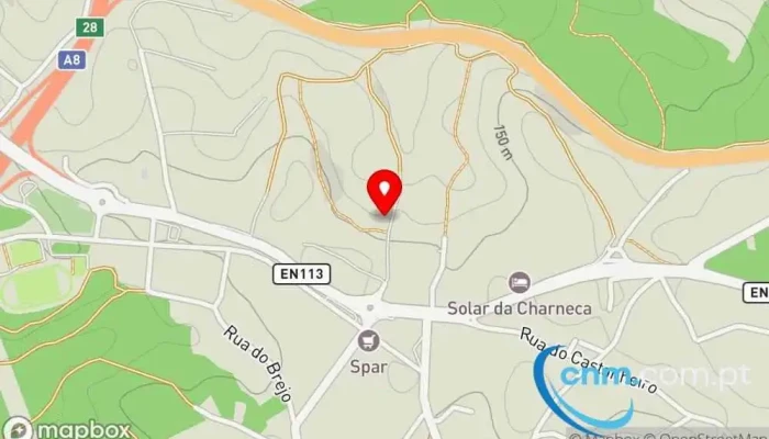 mapa de CTT Expresso - Leiria Serviço de entregas expresso em Leiria