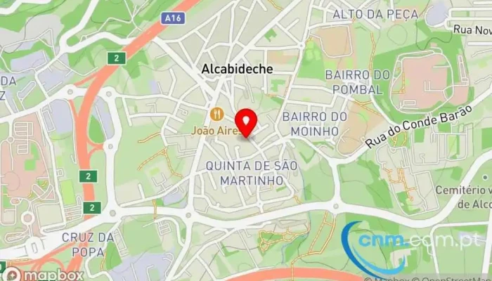 mapa de CTT Correios em Alcabideche