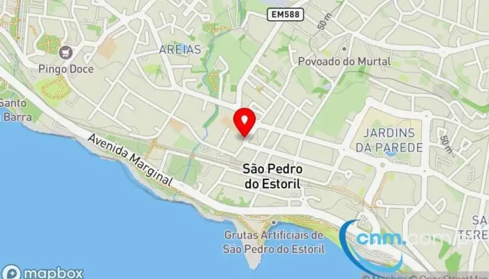 mapa de CTT Correios em Estoril