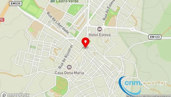 mapa de CTT Correios em Castro Verde