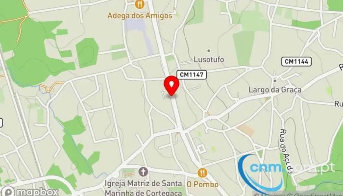 mapa de CTT Correios em Cortegaça