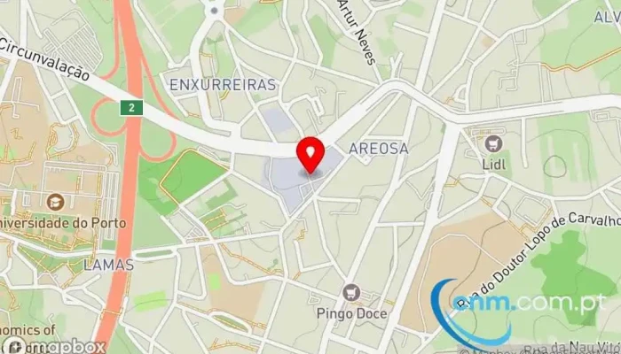 mapa de CTT Correios em Porto