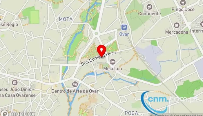 mapa de CTT Ovar Correios em Ovar