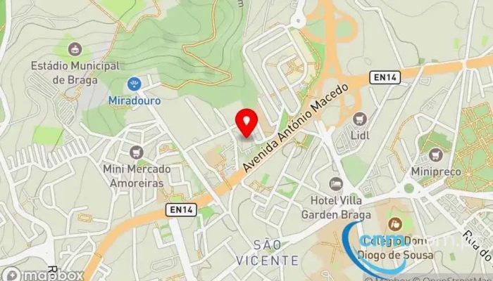 Dhl Express Service Point Ginasio Be Fit Braga Mapa - Braga