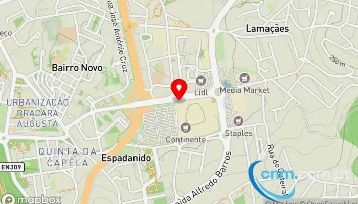 Dhl Express Service Point Informeireles Braga Mapa - Braga