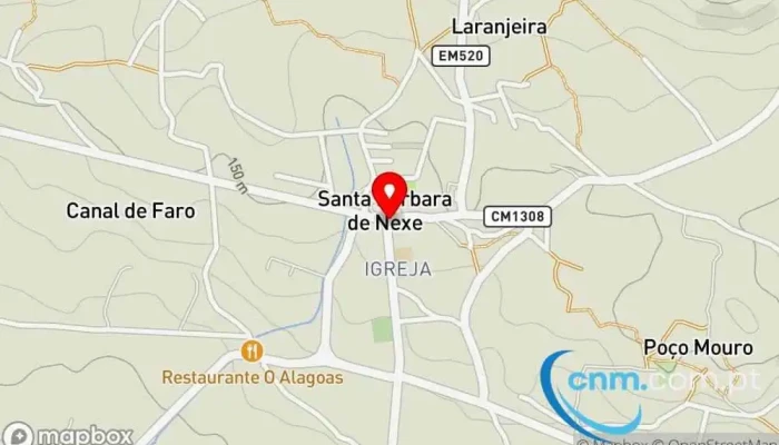 mapa de DPD Pickup loja Serviço de entrega, Serviço de entregas expresso, Serviço de logística, Correio em Santa Bárbara de Nexe