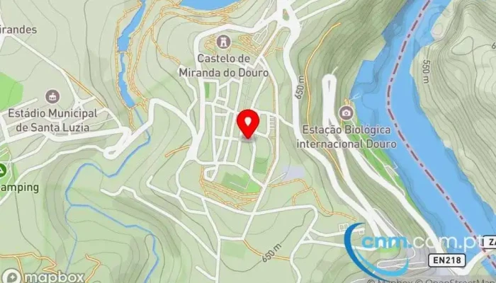mapa de Espaço do Cidadão CTT de Miranda do Douro Loja em Miranda do Douro